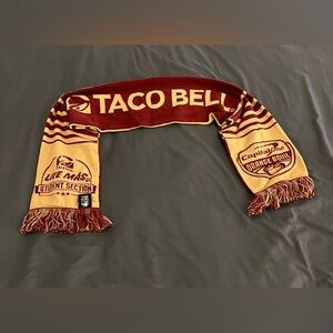 Taco Bell Capital one Orange Bowl Maroon and Yellow Student Section Scarf